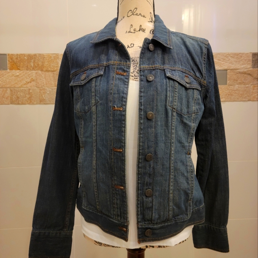 Eddie Bauer dark wash jean jacket